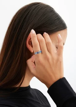 Femme bonprix Bijoux|Bague sertie de cristaux de verre