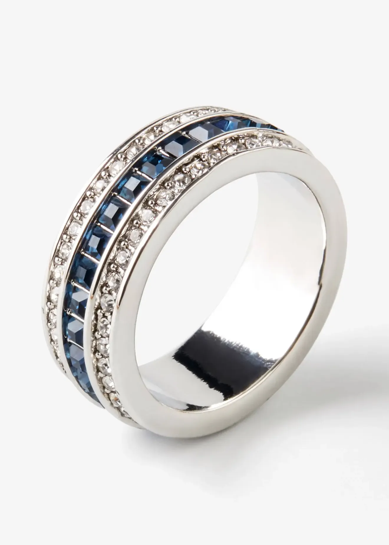 Femme bonprix Bijoux|Bague sertie de strass en cristal de verre