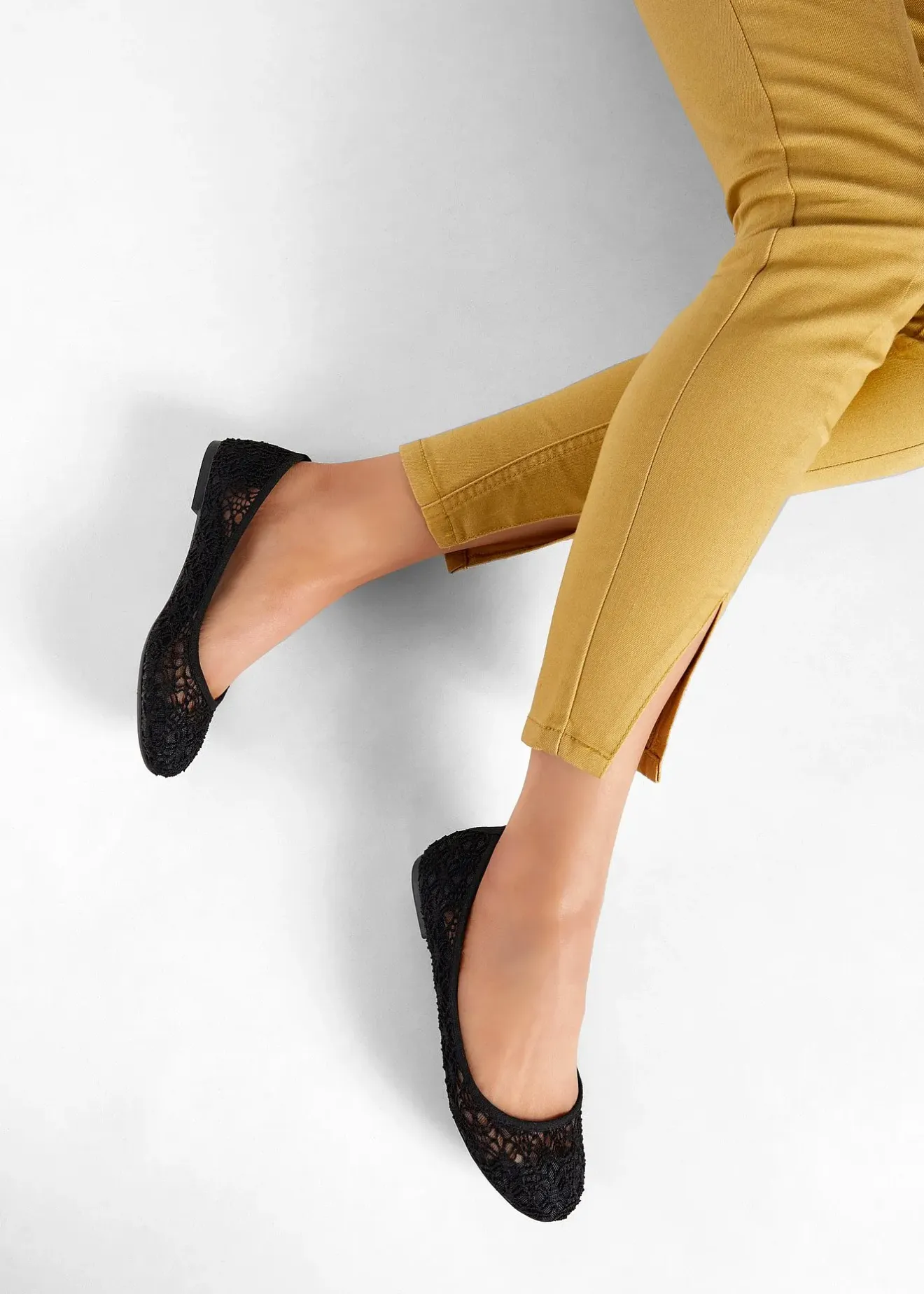 bonprix Ballerines à dentelle|Femme Chaussures D'Été