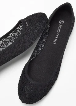 bonprix Ballerines à dentelle|Femme Chaussures D'Été