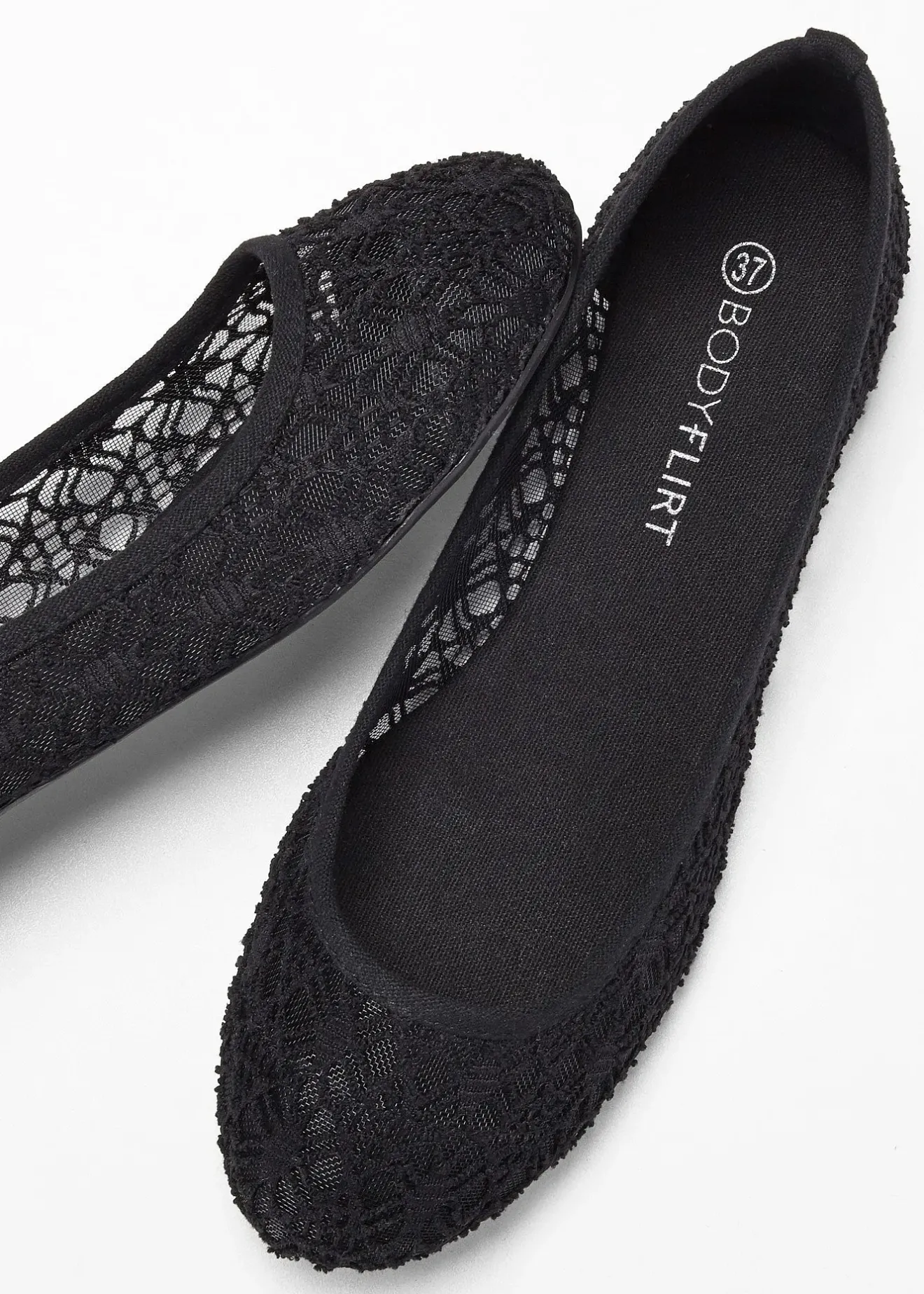 bonprix Ballerines à dentelle|Femme Chaussures D'Été