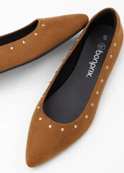 bonprix Ballerines à rivets|Femme Chaussures D'Été