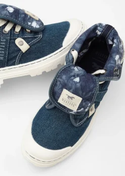 Femme Mustang Marques|Sneakers|Baskets montantes en toile coton