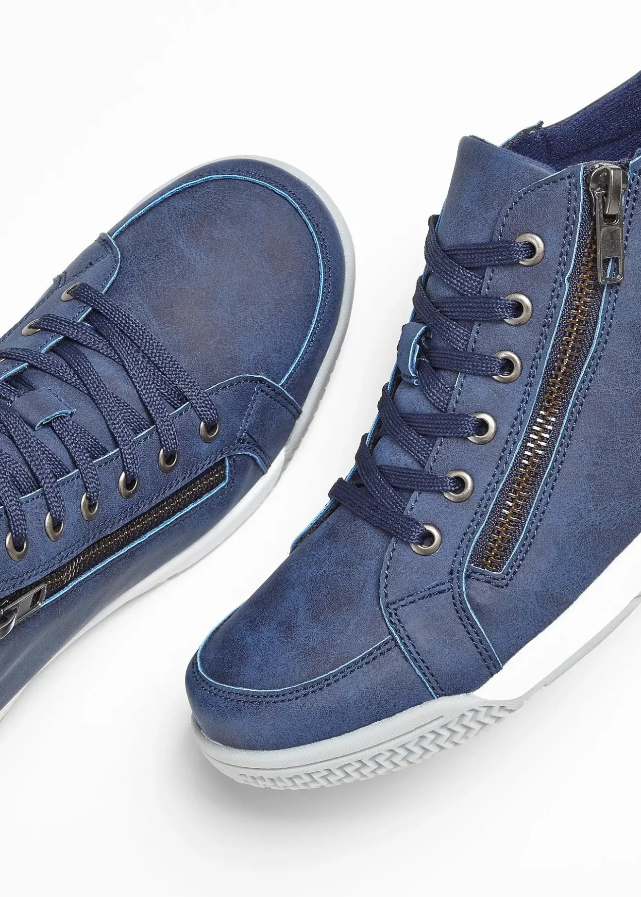 bonprix Baskets montantes zippées|Femme Sneakers|Chaussures D'Hiver Fourrées