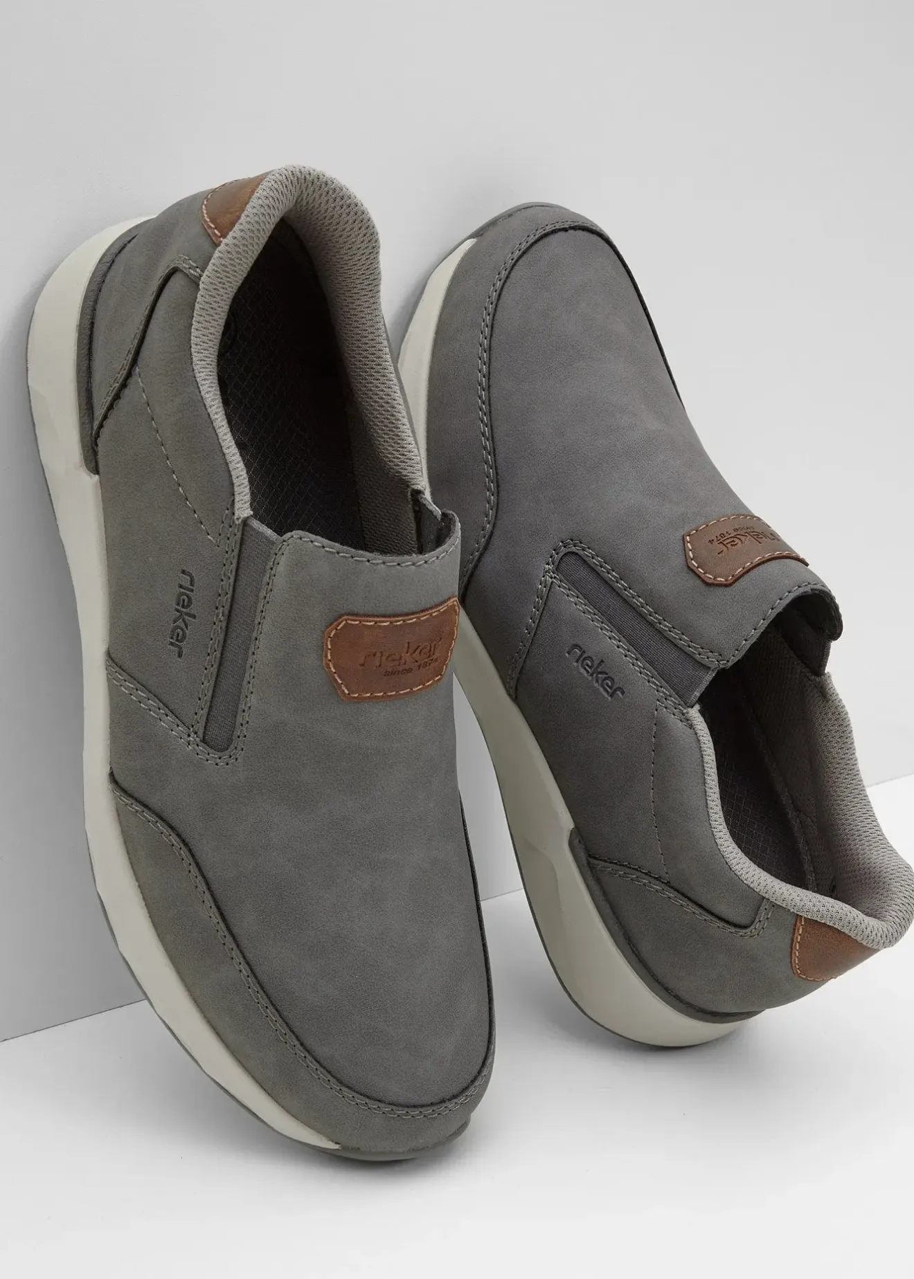 Homme bonprix Chaussures Basses|Baskets Rieker à enfiler, largeur confortable