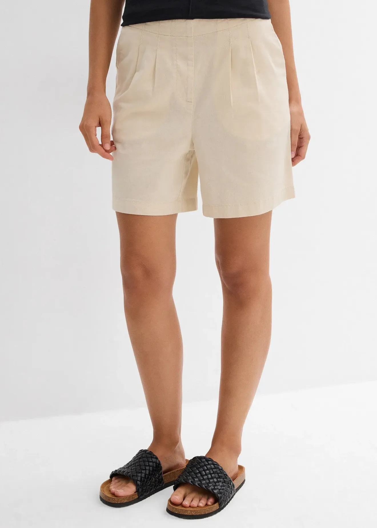 Femme bonprix Shorts|Pantalons|Bermuda 100% coton