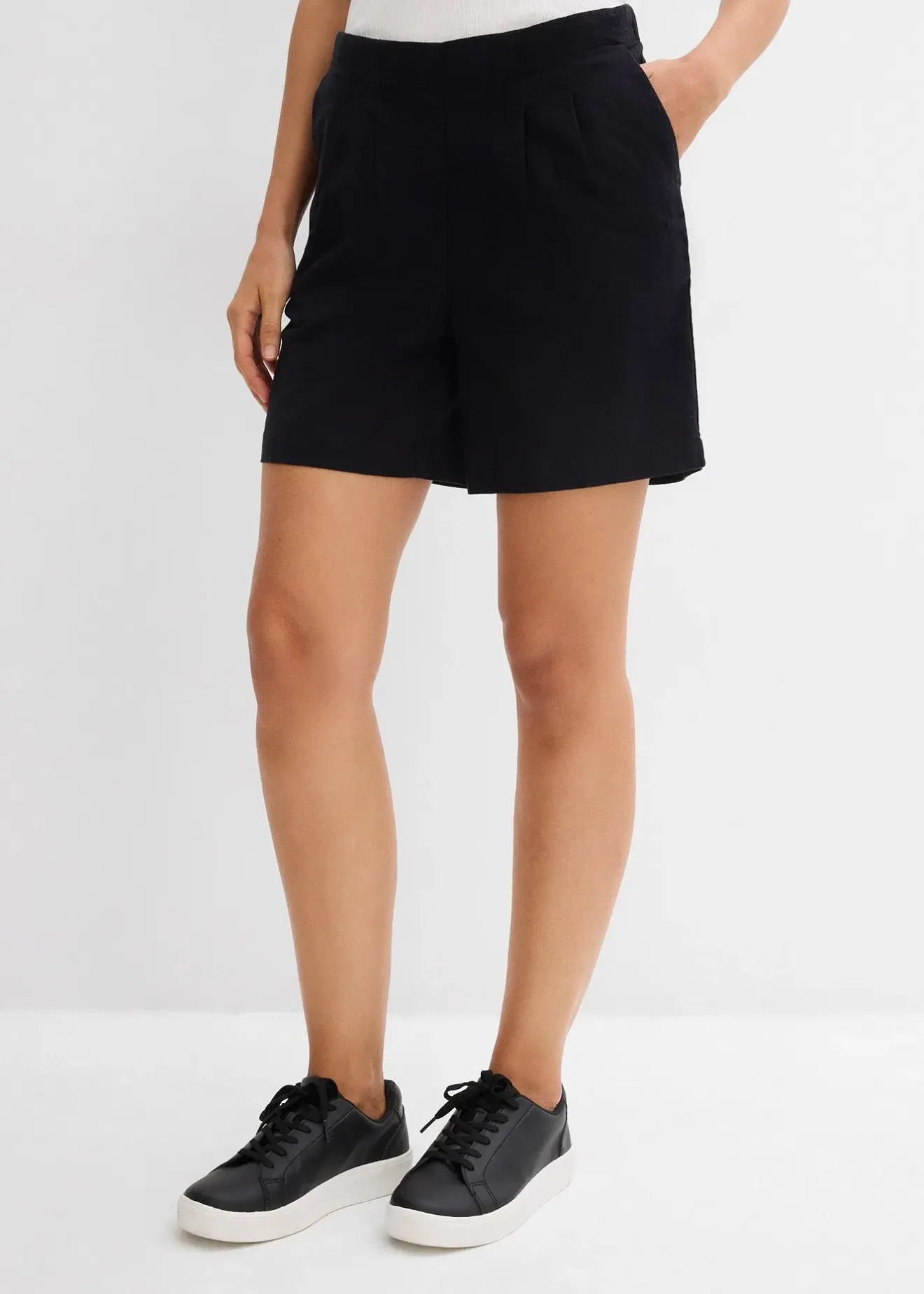 bonprix Bermuda 100% coton|Femme Shorts|Pantalons