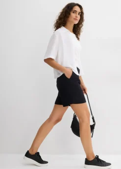 bonprix Bermuda 100% coton|Femme Shorts|Pantalons