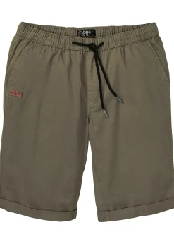 bonprix Bermuda 100% coton à taille élastiquée, regular|Homme Shorts|Pantalons