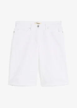 Femme bonprix Shorts|Pantalons|Bermuda à finition effilochée