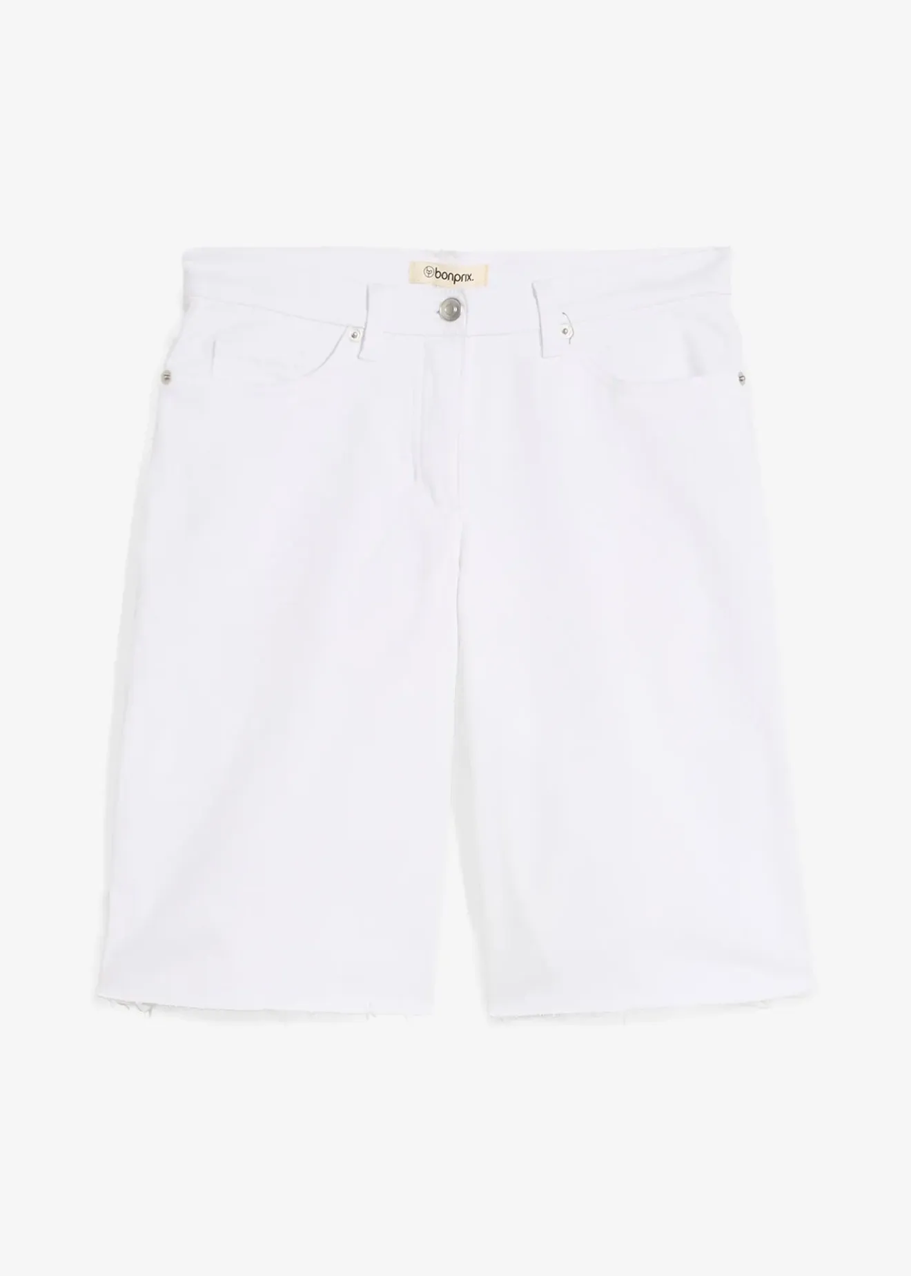 Femme bonprix Shorts|Pantalons|Bermuda à finition effilochée