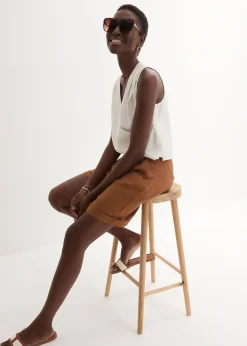 Femme bonprix Premium|Shorts|Bermuda 100 % lin
