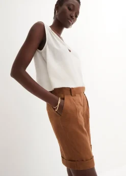 Femme bonprix Premium|Shorts|Bermuda 100 % lin