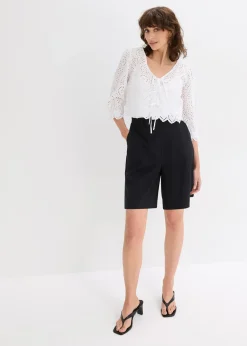 bonprix Bermuda à pinces|Femme Shorts|Pantalons