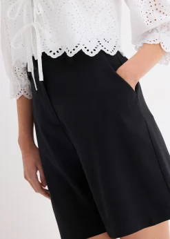 bonprix Bermuda à pinces|Femme Shorts|Pantalons