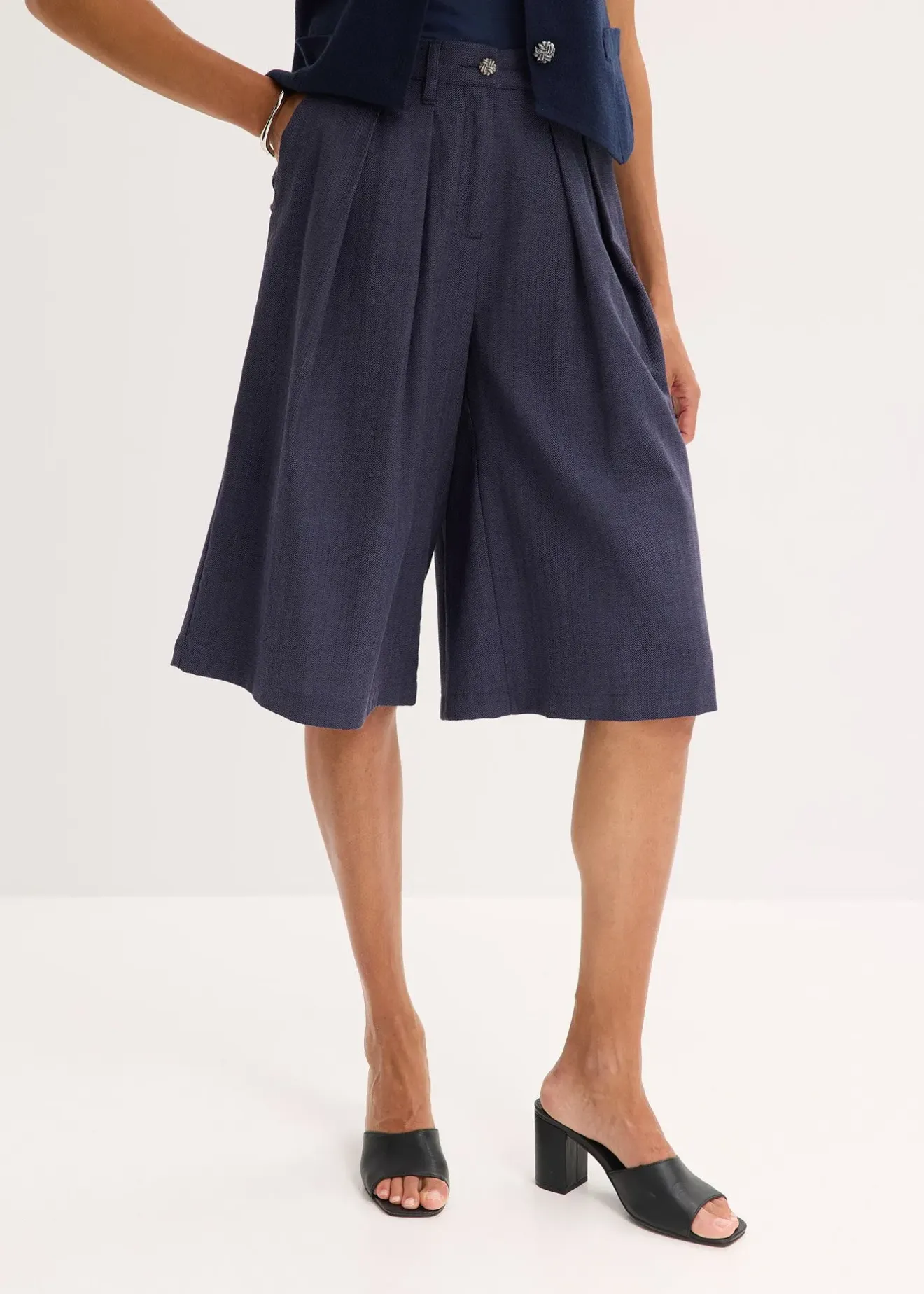 Femme bonprix Shorts|Pantalons|Bermuda à pinces