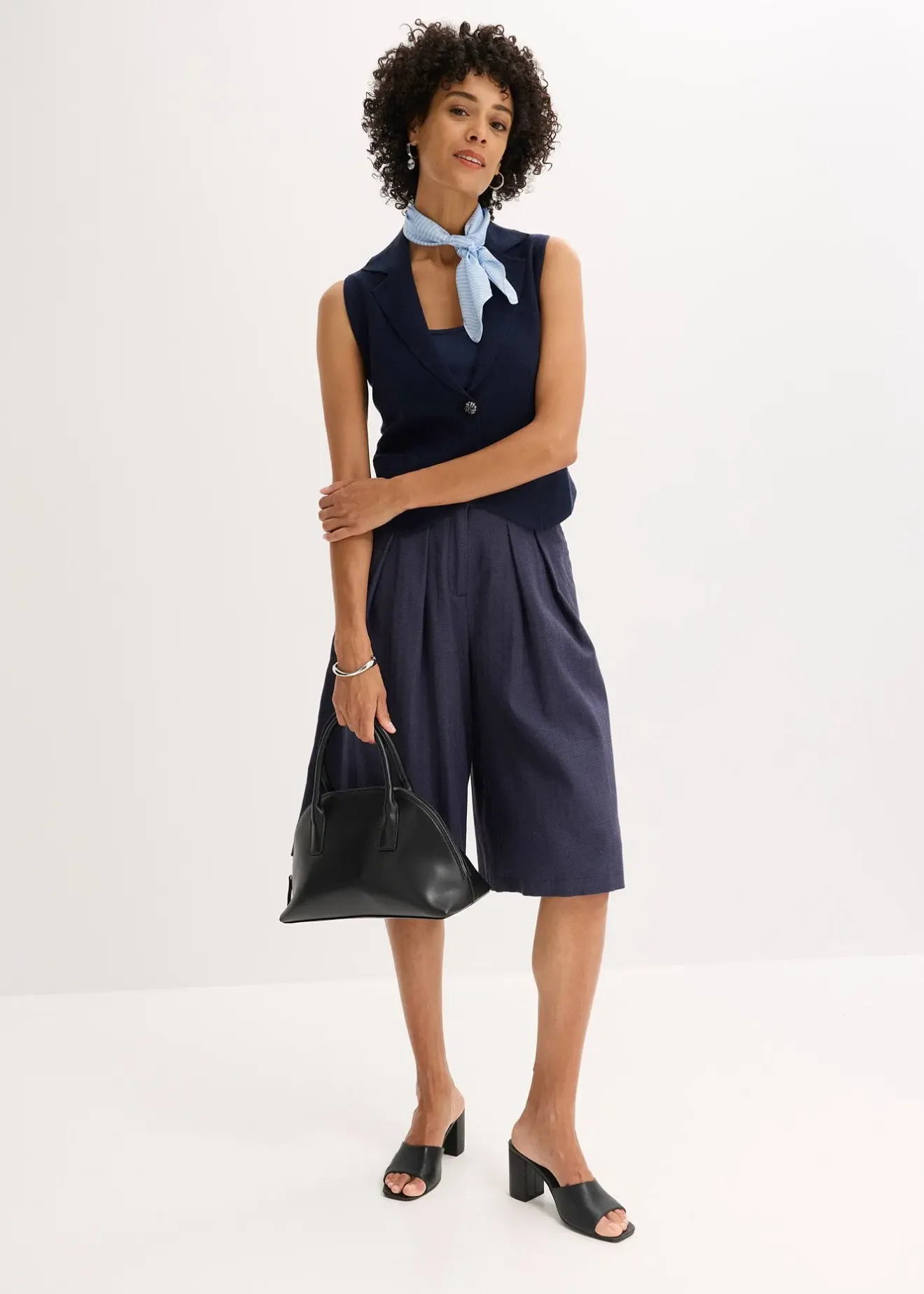 Femme bonprix Shorts|Pantalons|Bermuda à pinces