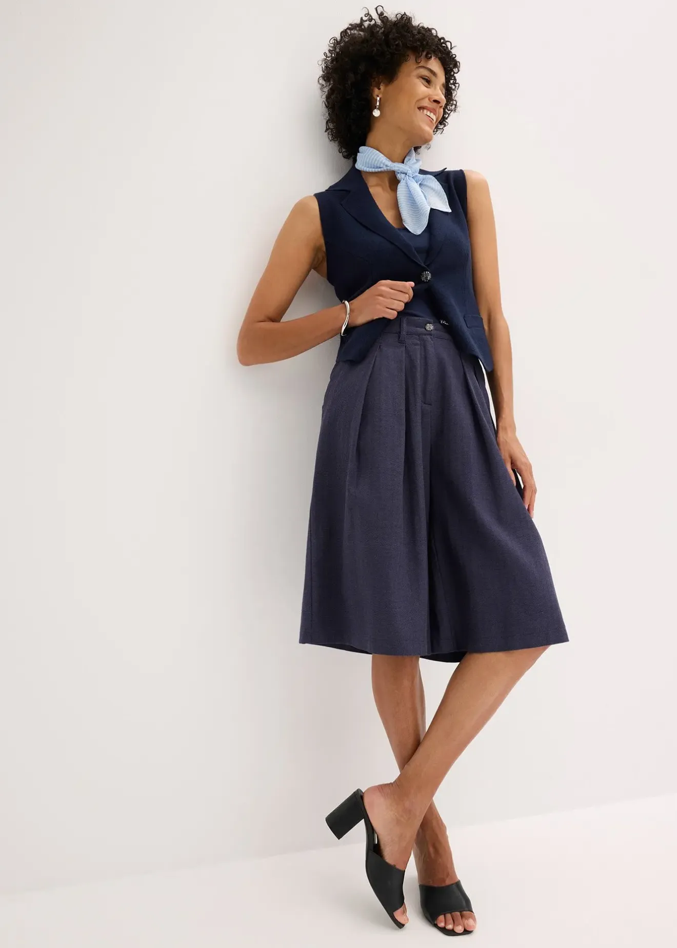 Femme bonprix Shorts|Pantalons|Bermuda à pinces