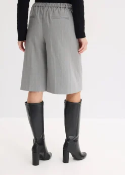 Femme bonprix Shorts|Pantalons|Bermuda à rayures tennis et pinces