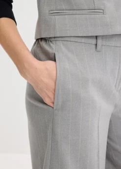 Femme bonprix Shorts|Pantalons|Bermuda à rayures tennis et pinces