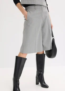 Femme bonprix Shorts|Pantalons|Bermuda à rayures tennis et pinces