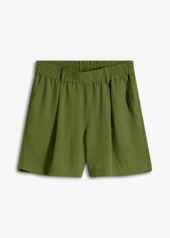 Femme bonprix Shorts|Pantalons|Bermuda à taille élastiquée