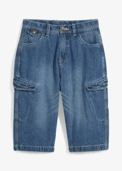 Enfant bonprix Vêtements Enfant|Garçons 9-16 Ans·Shorts|Bermuda ample en jean 100% coton