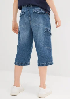 Enfant bonprix Vêtements Enfant|Garçons 9-16 Ans·Shorts|Bermuda ample en jean 100% coton