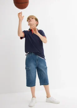 Enfant bonprix Vêtements Enfant|Garçons 9-16 Ans·Shorts|Bermuda ample en jean 100% coton