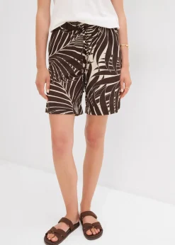 Femme bonprix Shorts|Pantalons|Bermuda avec taille élastiquée