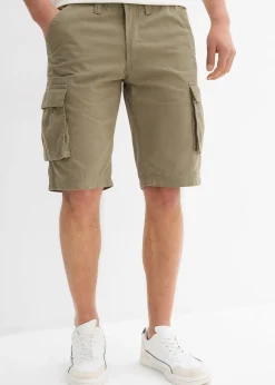 Homme bonprix Shorts|Pantalons|Bermuda cargo 100% coton, loose