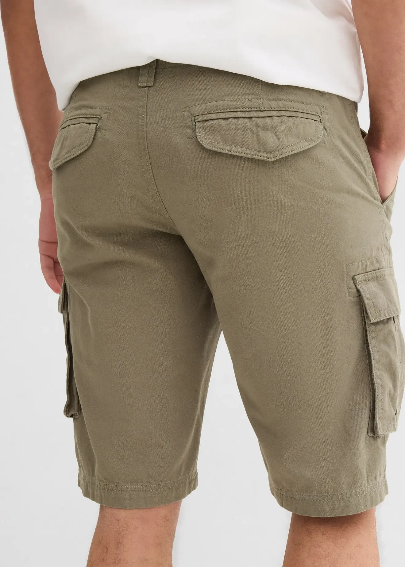 Homme bonprix Shorts|Pantalons|Bermuda cargo 100% coton, loose