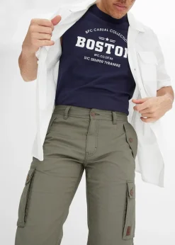 bonprix Bermuda cargo 100% coton, Regular|Homme Shorts|Pantalons