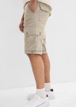 bonprix Bermuda cargo 100% coton, regular|Homme Shorts|Pantalons