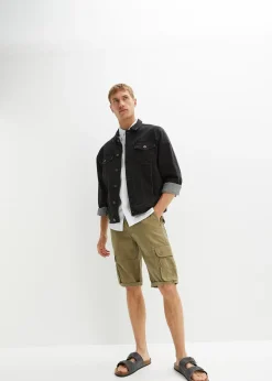 bonprix Bermuda cargo 100% coton, regular|Homme Shorts|Pantalons