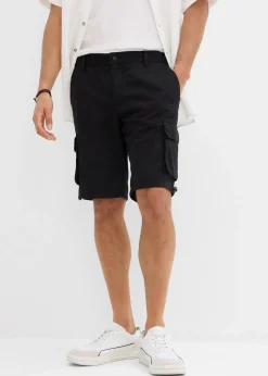 Homme bonprix Shorts|Pantalons|Bermuda cargo à taille élastiquée, regular