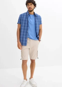 bonprix Bermuda cargo à taille élastiquée, regular|Homme Shorts|Pantalons