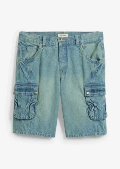 bonprix Bermuda cargo en jean, regular|Homme Shorts|Jeans