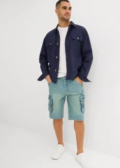 bonprix Bermuda cargo en jean, regular|Homme Shorts|Jeans