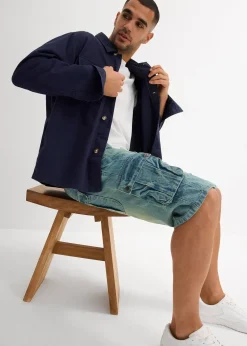 bonprix Bermuda cargo en jean, regular|Homme Shorts|Jeans