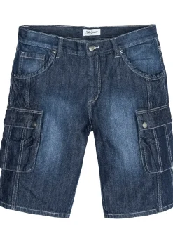 Homme bonprix Shorts|Jeans|Bermuda cargo en jean, regular