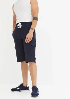 Homme bonprix Shorts|Vêtements De Sport|Bermuda cargo en sweat 100% coton