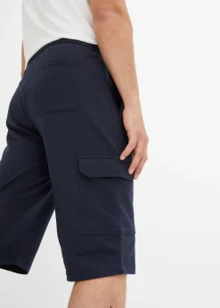 Homme bonprix Shorts|Vêtements De Sport|Bermuda cargo en sweat 100% coton