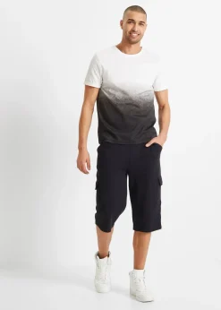 bonprix Bermuda cargo long en sweat 100% coton, regular|Homme Shorts|Vêtements De Sport