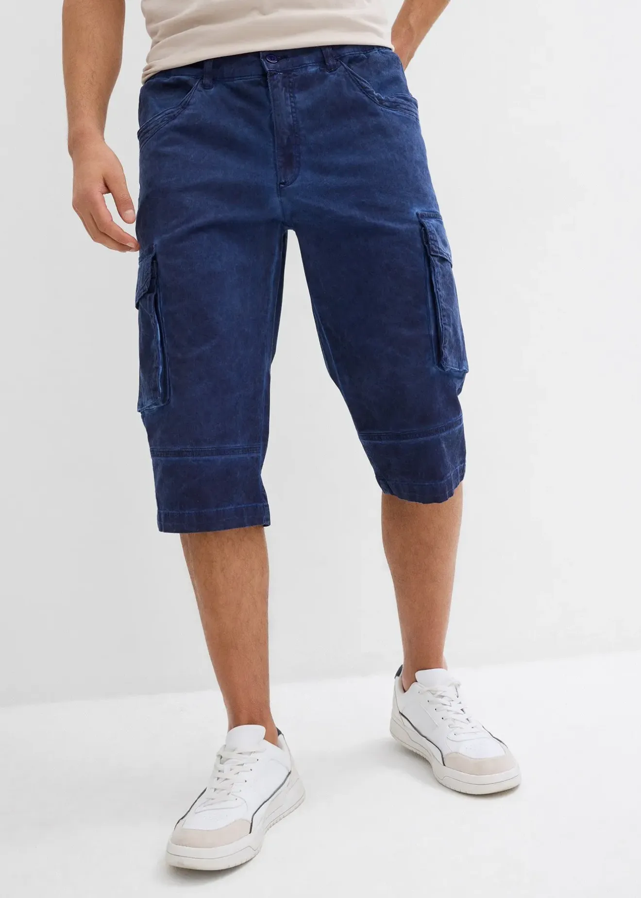 Homme bonprix Shorts|Pantalons|Bermuda cargo long extensible coupe confort, regular
