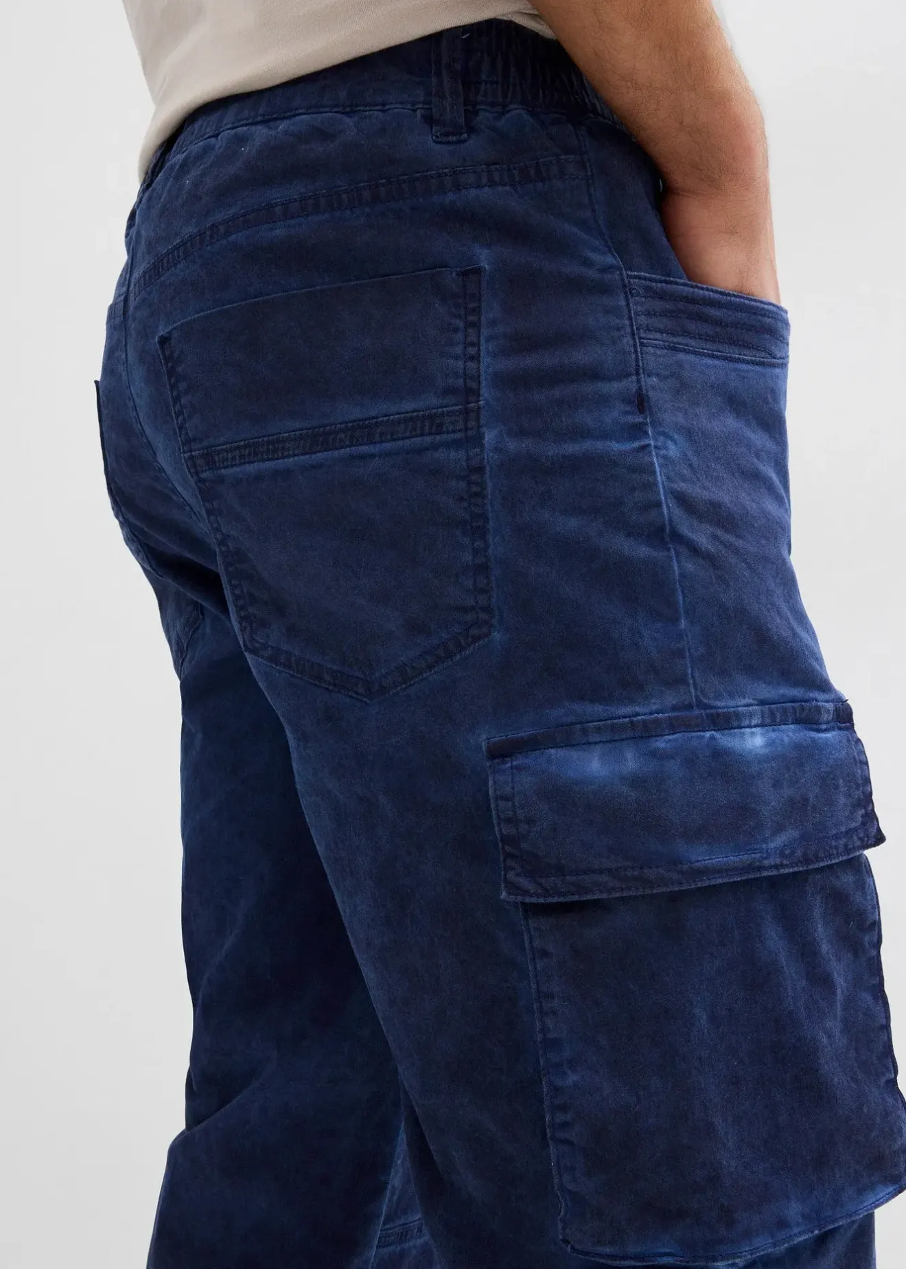 Homme bonprix Shorts|Pantalons|Bermuda cargo long extensible coupe confort, regular