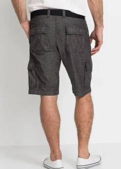Homme bonprix Shorts|Pantalons|Bermuda cargo loose, 100% coton