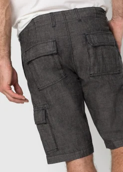 Homme bonprix Shorts|Pantalons|Bermuda cargo loose, 100% coton