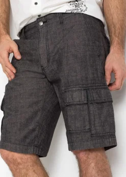 Homme bonprix Shorts|Pantalons|Bermuda cargo loose, 100% coton