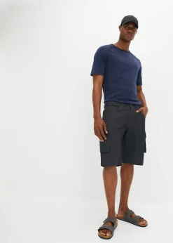 bonprix Bermuda cargo loose 100% coton|Homme Shorts|Pantalons